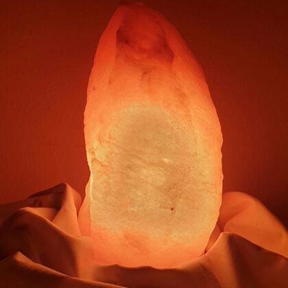 Crystal Himalayan Salt Lamp, Night Light Hand Crafted for Home Decor, 7-9 Inch